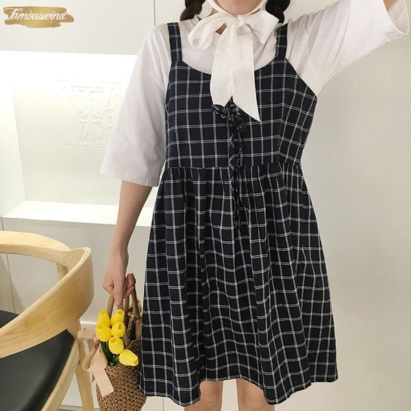 preppy dresses summer loose a line casual plaid simple all match style female tank drop shipping good quality designer clothes, Black;gray
preppy dresses summer loose a line casual plaid simple all match style female tank drop shipping good quality designer clothes, Black;gray