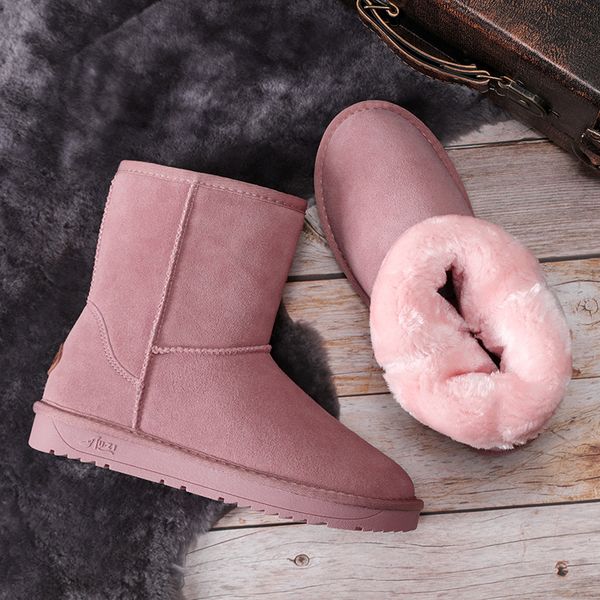 new fashion fur snow boots genuine leather women boots winter for women warm botas mujer dropshipping, Black
new fashion fur snow boots genuine leather women boots winter for women warm botas mujer dropshipping, Black