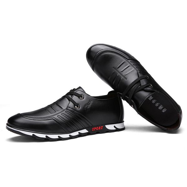 2020 new lace up men leather shoes european business men coffee leisure flats walking shoes, Black
2020 new lace up men leather shoes european business men coffee leisure flats walking shoes, Black