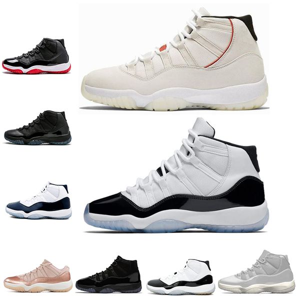 11s Men Basketball Shoes Concord Number 45 23 Platinum Tint Prom Night Bred 11 MensTrainers Womens Sports Sneaker shoes size 5.5-13
11s Men Basketball Shoes Concord Number 45 23 Platinum Tint Prom Night Bred 11 MensTrainers Womens Sports Sneaker shoes size 5.5-13