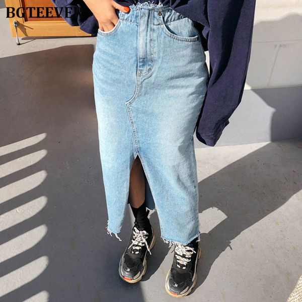 bgteever front slit hem pocket denim skirt women casual high waist pencil skirt ladies autumn female solid midi jeans 2019, Black
bgteever front slit hem pocket denim skirt women casual high waist pencil skirt ladies autumn female solid midi jeans 2019, Black
