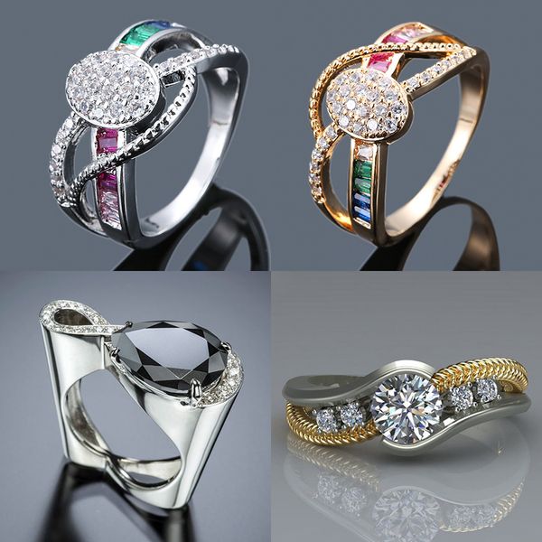 luxury female 925 silver gold finger ring cute black white green stone ring promise love engagement rings for women, Slivery;golden
luxury female 925 silver gold finger ring cute black white green stone ring promise love engagement rings for women, Slivery;golden