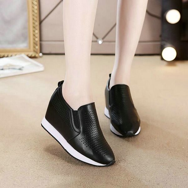 woman platform shoes loafers driving height increasing mesh casual wedges shoes female chaussure femme 7cm heels sneakers 339, Black
woman platform shoes loafers driving height increasing mesh casual wedges shoes female chaussure femme 7cm heels sneakers 339, Black