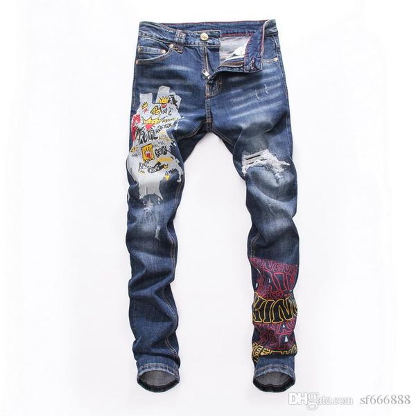 2019 new brand of fashionable european and american men's casual jeans ,high-grade washing, pure hand grinding, quality optimization 90, Blue
2019 new brand of fashionable european and american men's casual jeans ,high-grade washing, pure hand grinding, quality optimization 90, Blue