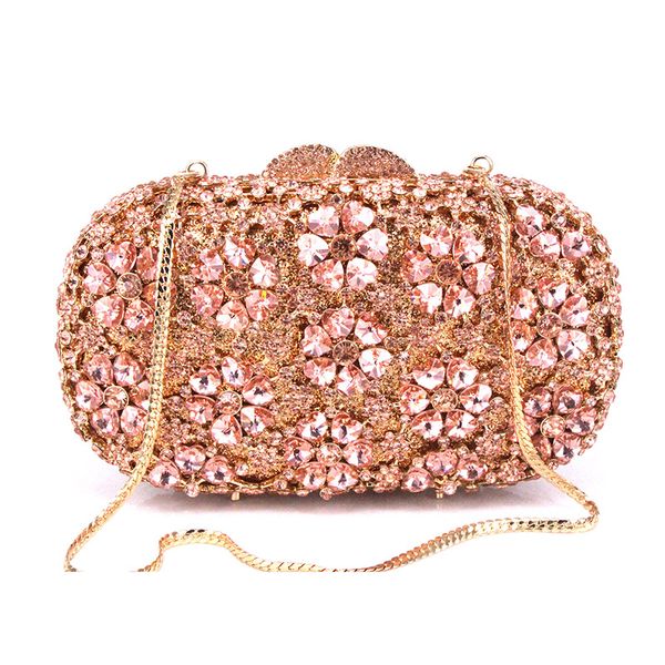 women champagne crystal clutch bag flower evening phone purse mini handbag wedding party bridal chain shoulder bag
women champagne crystal clutch bag flower evening phone purse mini handbag wedding party bridal chain shoulder bag