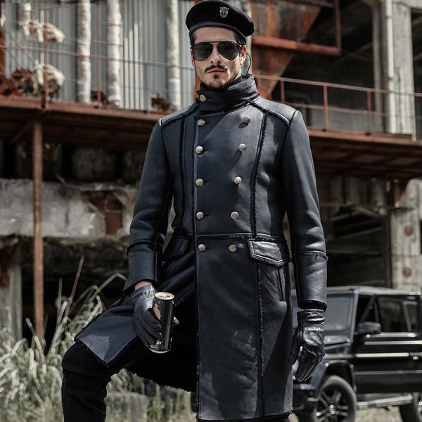 mens natural long shearling sheepskin coat classic lapel design motorcycle jacket brown and black clothing
mens natural long shearling sheepskin coat classic lapel design motorcycle jacket brown and black clothing