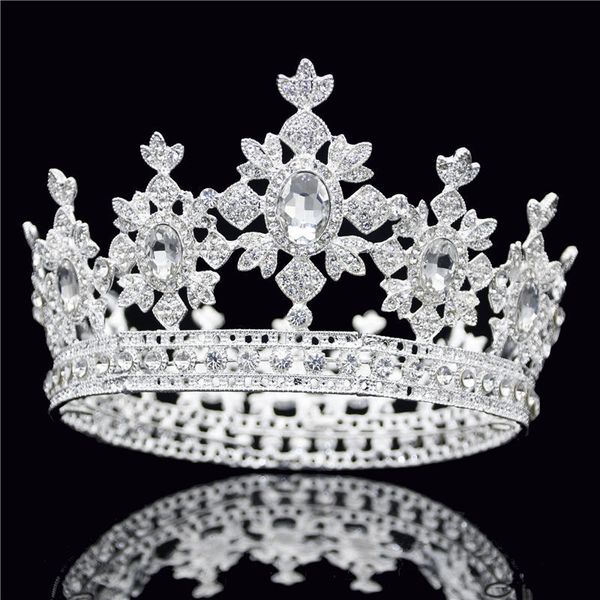 vintage bride crown for queen king diadem white crystal round tiaras and crowns headdress prom wedding hair jewelry accessories, Golden;white
vintage bride crown for queen king diadem white crystal round tiaras and crowns headdress prom wedding hair jewelry accessories, Golden;white