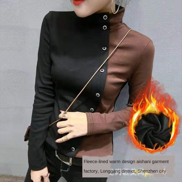 luan ya slim base shirt women's autumn 2019 slim inner long sleeve black knitted t-shirt fashion, White
luan ya slim base shirt women's autumn 2019 slim inner long sleeve black knitted t-shirt fashion, White