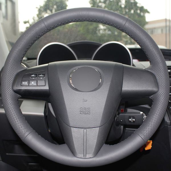 black leather hand-stitched car steering wheel cover for 2011-2013 mazda 3 mazda cx7
black leather hand-stitched car steering wheel cover for 2011-2013 mazda 3 mazda cx7