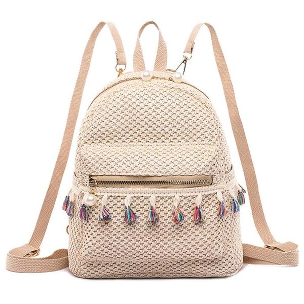 women backpack teen girls 2020 summer beach straw weave tassel backpackk female casual shoulder school bag #47
women backpack teen girls 2020 summer beach straw weave tassel backpackk female casual shoulder school bag #47