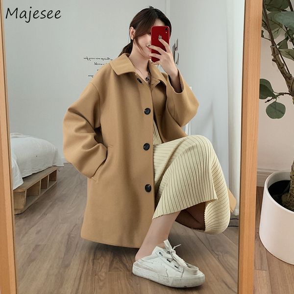 women coat solid single breasted elegant womens coats winter long sleeve black casual turn-down collar pockets daily wool soft
women coat solid single breasted elegant womens coats winter long sleeve black casual turn-down collar pockets daily wool soft