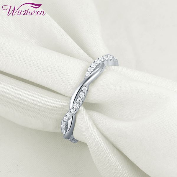 wuziwen genuine 925 sterling silver twist rope wedding ring for women curve wave design engagement band exclusive jewelry zircon, Golden;silver
wuziwen genuine 925 sterling silver twist rope wedding ring for women curve wave design engagement band exclusive jewelry zircon, Golden;silver