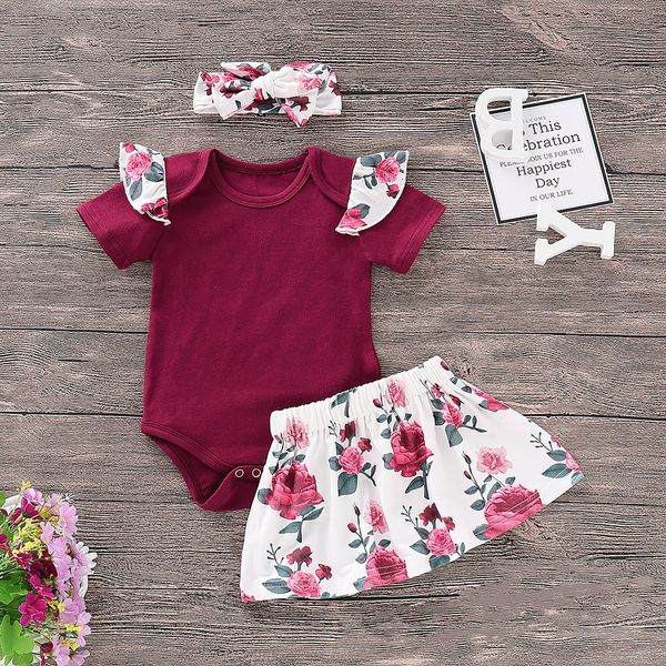 infant newborn summer clothes baby girls solid jumpsuit romper+floral print skirts+headbands outfits baby girl clothes newborn#3, White
infant newborn summer clothes baby girls solid jumpsuit romper+floral print skirts+headbands outfits baby girl clothes newborn#3, White