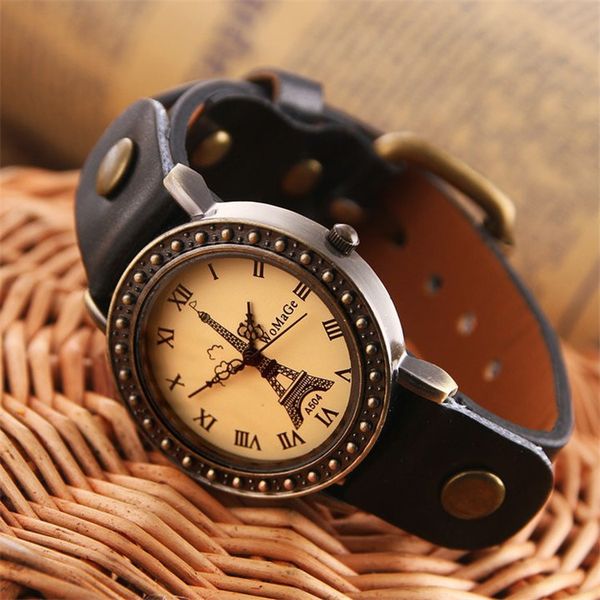 vintage style sports wristwatch strap leather retro watches women casual dress orologio eiffel tower retro watch, Slivery;brown
vintage style sports wristwatch strap leather retro watches women casual dress orologio eiffel tower retro watch, Slivery;brown