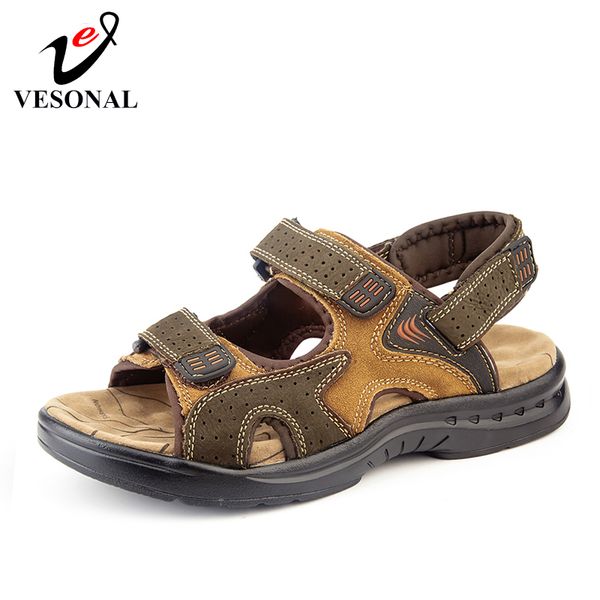 vesonal 2019 summer new genuine leather shoes men sandals for male casual classic out door water walking beach sandalias sandal y200702, Black
vesonal 2019 summer new genuine leather shoes men sandals for male casual classic out door water walking beach sandalias sandal y200702, Black