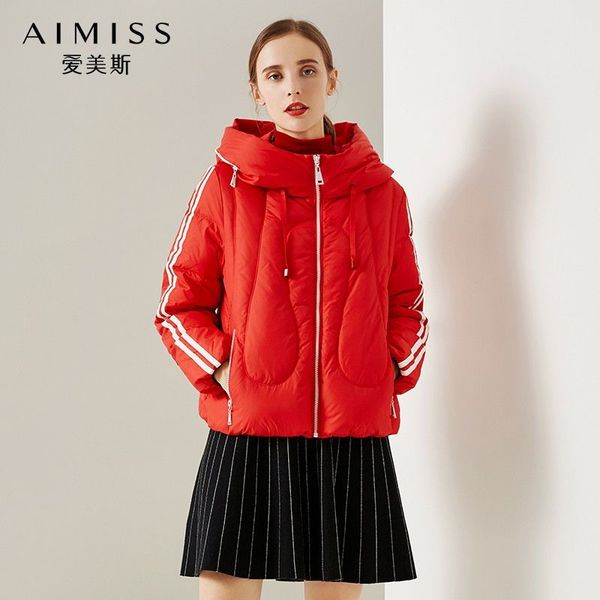 aimiss brand fashion women down jacekt striped patchwork durk down 90% warm winter short coat hooded outwear clothes, Black
aimiss brand fashion women down jacekt striped patchwork durk down 90% warm winter short coat hooded outwear clothes, Black