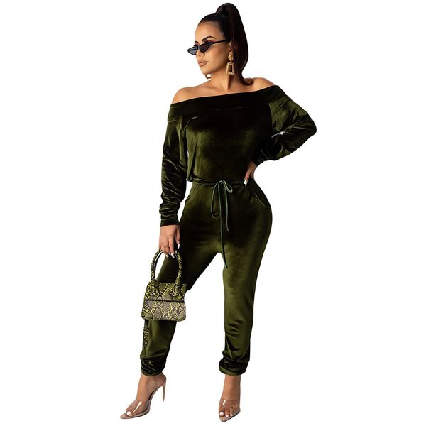 women 2 piece pants velvet off shoulder casual bodycon long pants nightclub party tracksuit outfits set, White
women 2 piece pants velvet off shoulder casual bodycon long pants nightclub party tracksuit outfits set, White