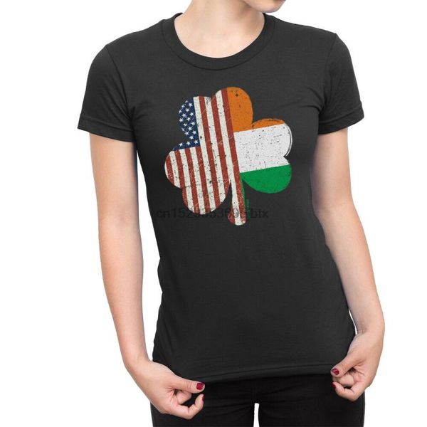 irish american shamrock ladies t-shirt ireland st patricks day paddy clover, White;black
irish american shamrock ladies t-shirt ireland st patricks day paddy clover, White;black