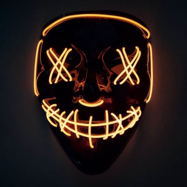 led mask halloween party masque masquerade masks neon maske light glow in the dark mascara horror maska glowing masker purge
led mask halloween party masque masquerade masks neon maske light glow in the dark mascara horror maska glowing masker purge