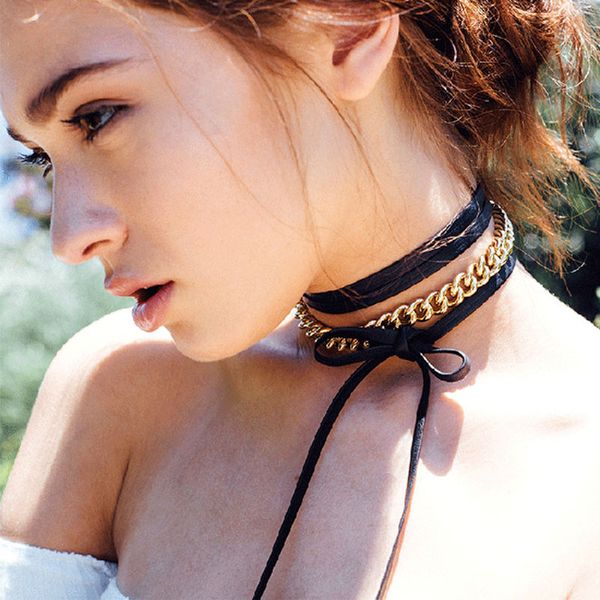 simple fashion accessories bohemia diy ccb metal with long artificial leather necklace for couple lovers, Silver 
simple fashion accessories bohemia diy ccb metal with long artificial leather necklace for couple lovers, Silver