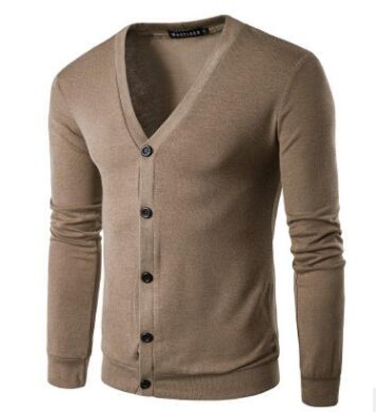 cotton sweater men long sleeve cardigan mens v-neck sweaters loose solid button fit knitting casual style clothing, White;black
cotton sweater men long sleeve cardigan mens v-neck sweaters loose solid button fit knitting casual style clothing, White;black