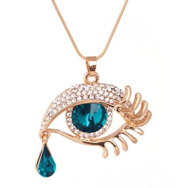 fashion magic eye crystal tear drop eyelash necklace long sweater chain necklace jewelry gift price reduction y30, Silver
fashion magic eye crystal tear drop eyelash necklace long sweater chain necklace jewelry gift price reduction y30, Silver