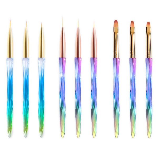 high-quality nail art liner painting pens 3pcs/set uv gel acrylic rod colorful handle manicure tips drawing brushes nail tools, Yellow
high-quality nail art liner painting pens 3pcs/set uv gel acrylic rod colorful handle manicure tips drawing brushes nail tools, Yellow