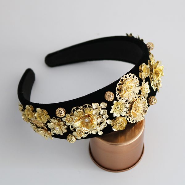 new fashion golden sunflower leaf crown baroque prom hair band pearl hair jewelry wedding tiara accessories gift for women party, Golden;white
new fashion golden sunflower leaf crown baroque prom hair band pearl hair jewelry wedding tiara accessories gift for women party, Golden;white