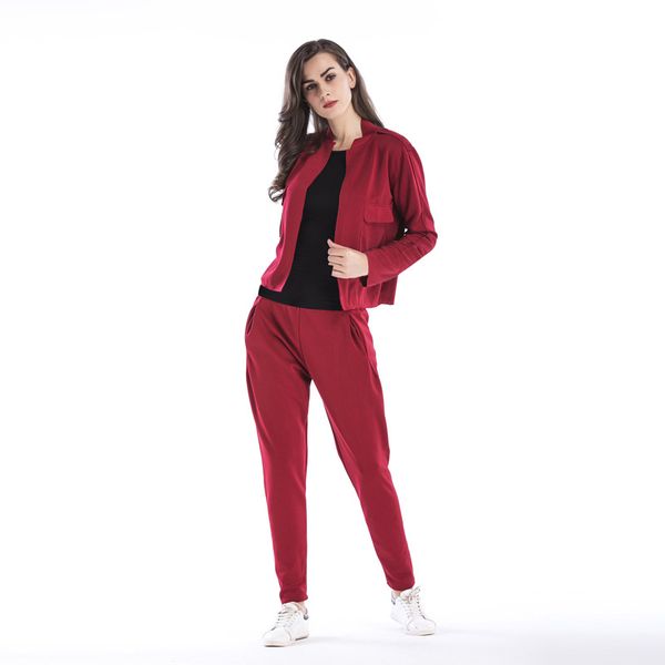 autumn and winter 2020 new european and american fashion suit women's long sleeve coat + trousers two-piece set, Gray
autumn and winter 2020 new european and american fashion suit women's long sleeve coat + trousers two-piece set, Gray