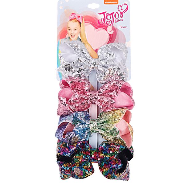 jo jo fashion 5 inch girls sequined bows hairpin princess baby boutique hairgrips with alligator clips hair accessories 4pcs/pack, Black;brown
jo jo fashion 5 inch girls sequined bows hairpin princess baby boutique hairgrips with alligator clips hair accessories 4pcs/pack, Black;brown