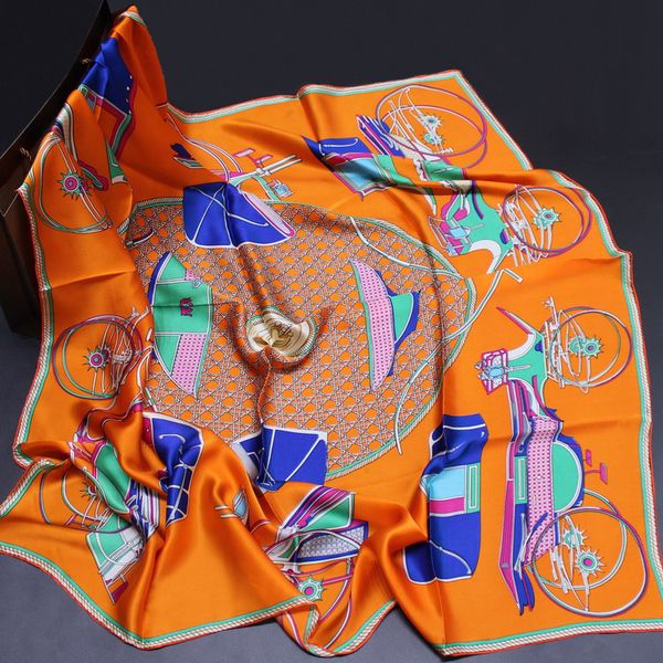 true silk fibroin crepe satin 110 big square scarf pumpkin carriage joker shawl silk silk scarf female scarf, Blue;gray
true silk fibroin crepe satin 110 big square scarf pumpkin carriage joker shawl silk silk scarf female scarf, Blue;gray
