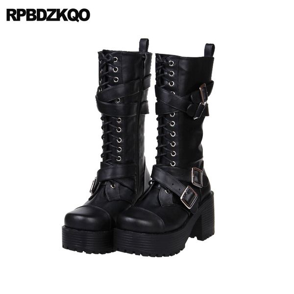 fall japanese chunky lolita high heel rock mid calf women metal gothic platform boots punk round toe shoes black short lace up
fall japanese chunky lolita high heel rock mid calf women metal gothic platform boots punk round toe shoes black short lace up