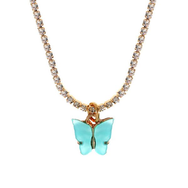 women butterfly choker necklaces gold luxury iced out chains with animal pendant fashion cz rhinestone bling hip hop jewelry for girls gift, Silver
women butterfly choker necklaces gold luxury iced out chains with animal pendant fashion cz rhinestone bling hip hop jewelry for girls gift, Silver