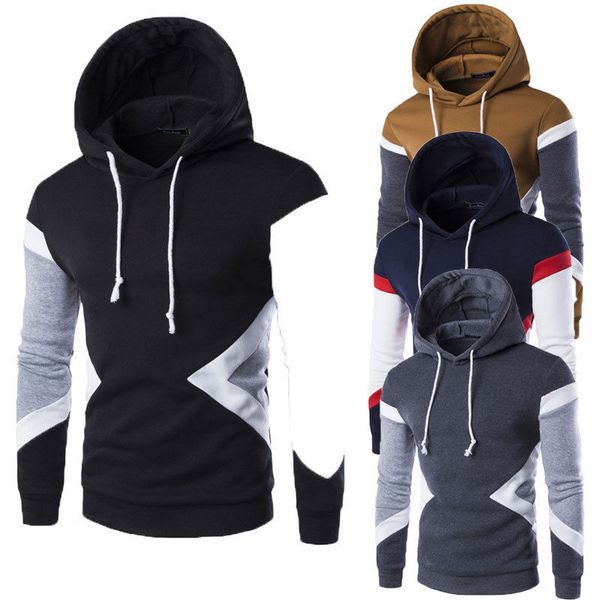2018 new fashion men winter warmer hooded hoodie outwear long sleeve patchwork color casual warm men slim hoodies, Black
2018 new fashion men winter warmer hooded hoodie outwear long sleeve patchwork color casual warm men slim hoodies, Black