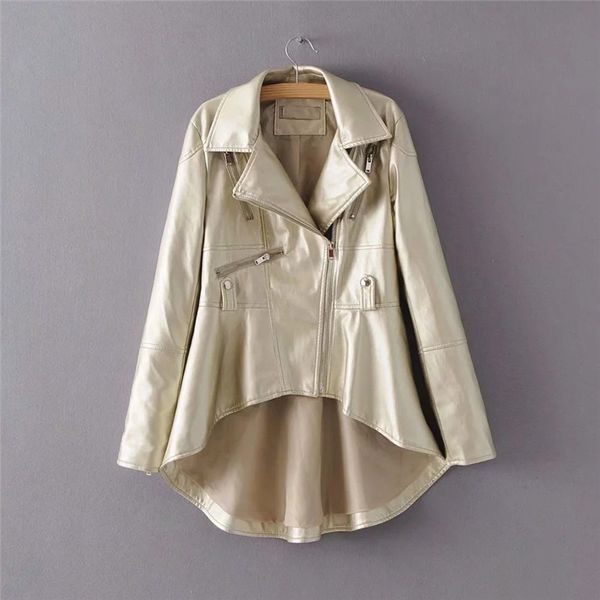 women's winter fashion faux leather jacket 2019 new s- plus size black gold silver temperament slim pu jacket feminina jd561
women's winter fashion faux leather jacket 2019 new s- plus size black gold silver temperament slim pu jacket feminina jd561