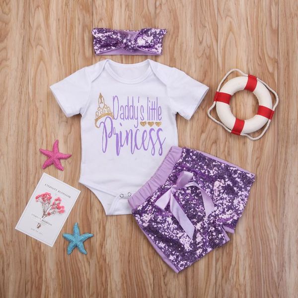 clothing sets princess baby girls clothes set born daddy's romper +purple sequins shorts birthday costume, White
clothing sets princess baby girls clothes set born daddy's romper +purple sequins shorts birthday costume, White