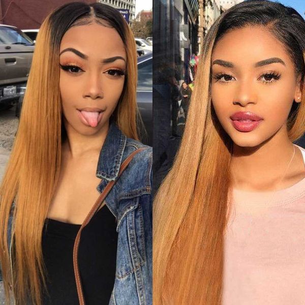 full 1b/27 soft ombre straight lace front human hair wigs honey blonde highlights remy brazilian lace front wigs, Black;brown
full 1b/27 soft ombre straight lace front human hair wigs honey blonde highlights remy brazilian lace front wigs, Black;brown