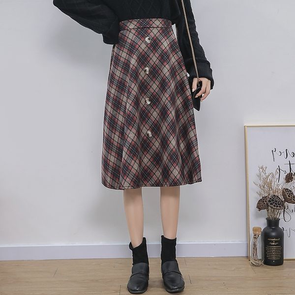 9835 the new show thin web celebrity big yards in the grid with thick cloth bust skirt of tall waist skirt girl, Black
9835 the new show thin web celebrity big yards in the grid with thick cloth bust skirt of tall waist skirt girl, Black