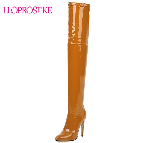 lloprost ke winter shiny pu leather thigh high boots for women size 33-46 party over-the-knee boots woman shoe ladies h633, Black
lloprost ke winter shiny pu leather thigh high boots for women size 33-46 party over-the-knee boots woman shoe ladies h633, Black