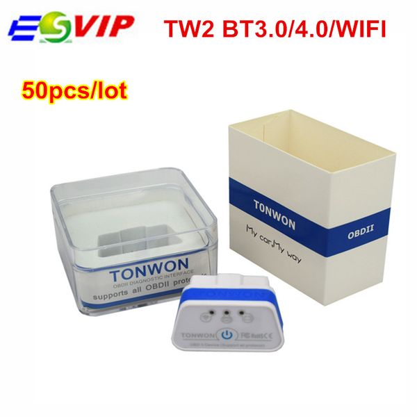 50pcs dhl tonwon tw2 bt 3,0 / 4,0 / wifi obd2 сканер кода obd диагностики автомобилей сканер инструмент проверка устройства автомобиля двига
50pcs dhl tonwon tw2 bt 3,0 / 4,0 / wifi obd2 сканер кода obd диагностики автомобилей сканер инструмент проверка устройства автомобиля двига