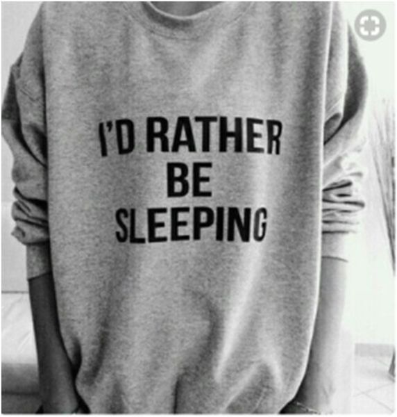 woman sweatshirts autumn winter long sleeve pullover female hoodies i'd rather be sleeping casual hoodies, Black
woman sweatshirts autumn winter long sleeve pullover female hoodies i'd rather be sleeping casual hoodies, Black