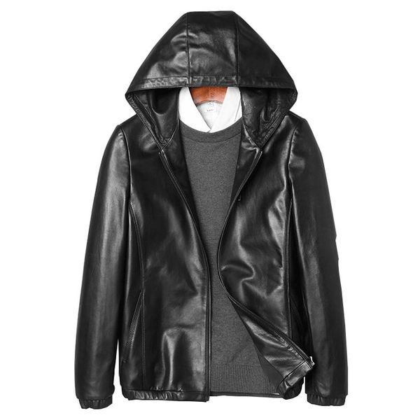 hooded real sheepskin leather coat male casual leather coat man spring real jacket sheepskin hooded outwear, Black
hooded real sheepskin leather coat male casual leather coat man spring real jacket sheepskin hooded outwear, Black