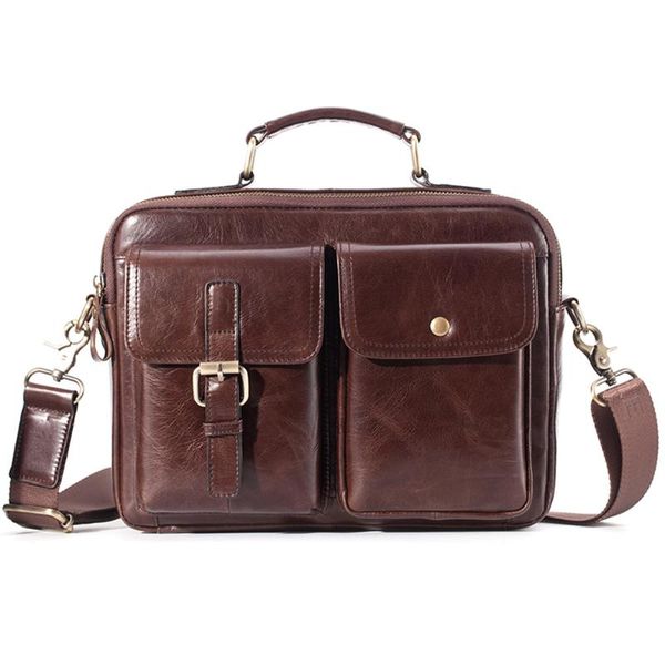 new men briefcase genuine leather office bags for men solid shoulder messenger handbags male business leather bag
new men briefcase genuine leather office bags for men solid shoulder messenger handbags male business leather bag