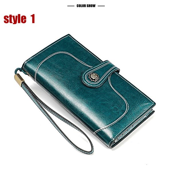 new genuine leather women wallet female cell phone pocket long women purses hasp oil wax leather lady coin purse card holder, Red;black
new genuine leather women wallet female cell phone pocket long women purses hasp oil wax leather lady coin purse card holder, Red;black