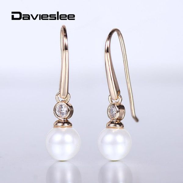 585 rose gold earrings for women simulated pearl clear cubic zircon drop huggie earrings wedding party jewelry gifts lge280, Silver
585 rose gold earrings for women simulated pearl clear cubic zircon drop huggie earrings wedding party jewelry gifts lge280, Silver
