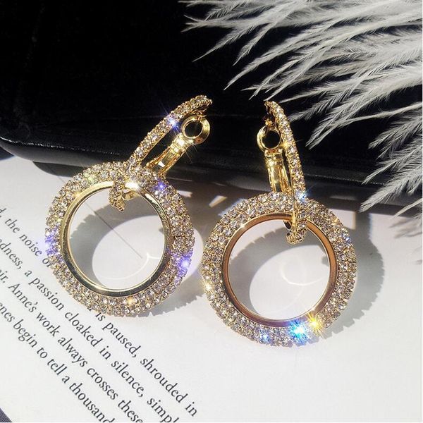 rhinestone earring originality 925 silver needle earrings woman temperament geometry hollow out circle ear nail, Golden
rhinestone earring originality 925 silver needle earrings woman temperament geometry hollow out circle ear nail, Golden