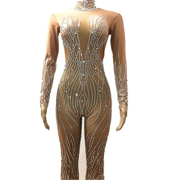 glisten silver crystals jumpsuit evening party wear full rhinestones bodysuit costume prom birthday celebrate outfit, Black;white
glisten silver crystals jumpsuit evening party wear full rhinestones bodysuit costume prom birthday celebrate outfit, Black;white