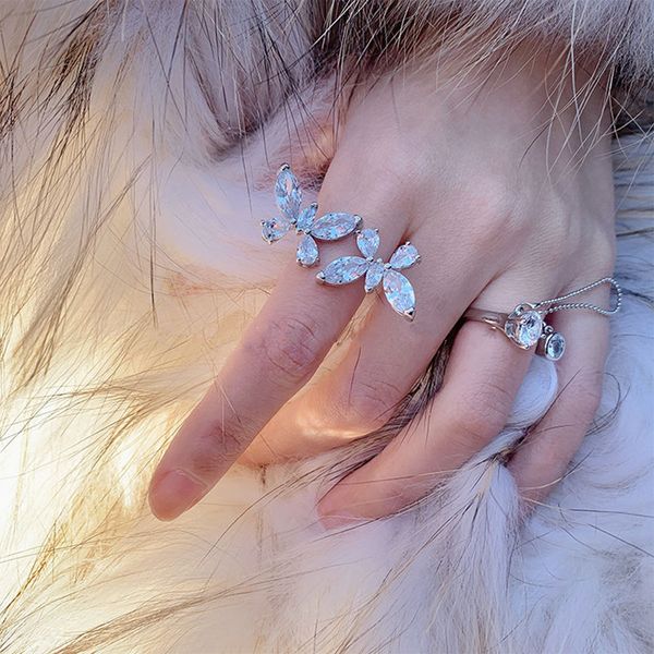 woogge romantic delicate double butterfly metal chain fairy open rings elf fairy adjustable sliver color ring for gift, Golden;silver
woogge romantic delicate double butterfly metal chain fairy open rings elf fairy adjustable sliver color ring for gift, Golden;silver