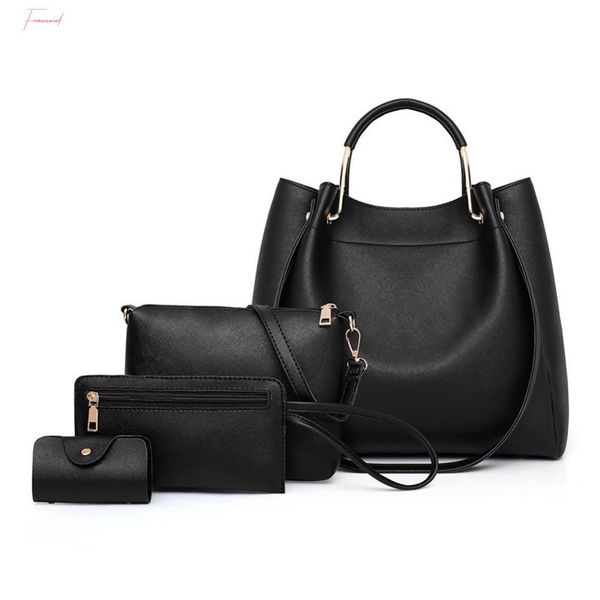 4pcs set pu leather women bags casual handbags vintage shoulder bag large capacity wallet solid color clutch drop shipping
4pcs set pu leather women bags casual handbags vintage shoulder bag large capacity wallet solid color clutch drop shipping