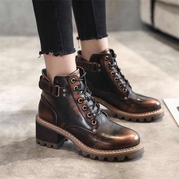 ankle boots womens lace-up shoes strap buckle low-heeled leather vintage lady british style round head buckle with bare boots a1, Black
ankle boots womens lace-up shoes strap buckle low-heeled leather vintage lady british style round head buckle with bare boots a1, Black